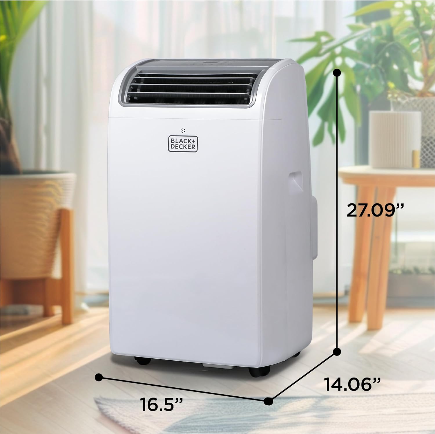 BLACK+DECKER Smart Portable Air Conditioner. 14.000 BTU for Rooms up to 700 Sq. Ft.. Smart Portable AC with Follow Me Remote and Window Kit.
