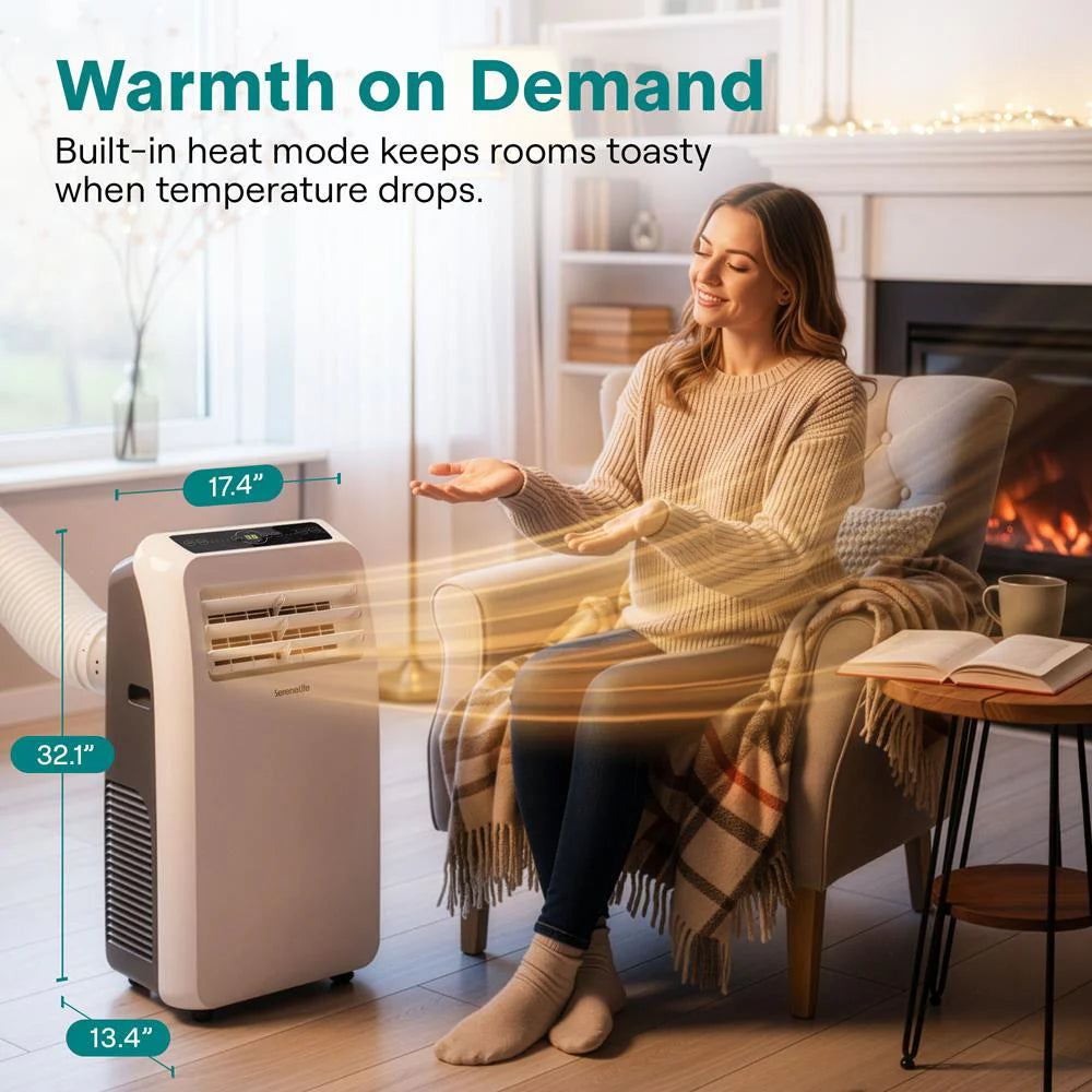 Portable Air Conditioner 10,000 BTU Efficient Cooling Dehumidifier